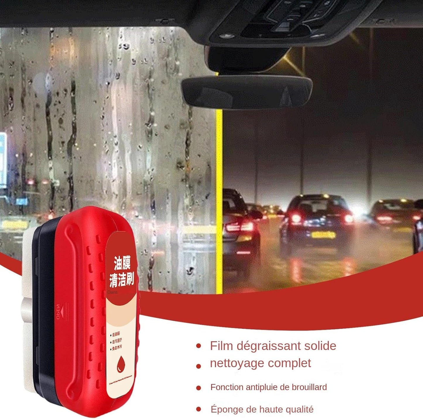 Brosse antibuée pour voiture - sécurité et visibilité dès la première utilisation - sn